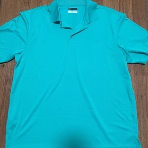 PGA Tour Men's Aqua Polo Shirt